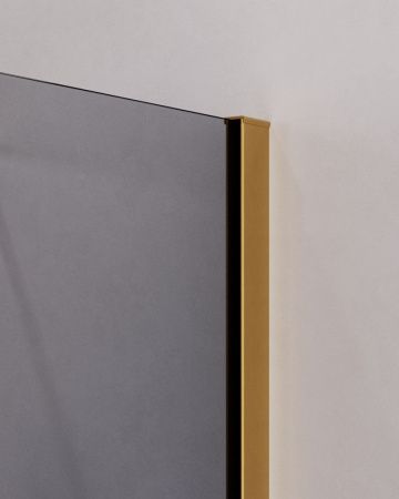 Душевой уголок Cezares SLIDER SLIDER-A-2-90/100-GRIGIO-BORO 90х90 стекло тонированное профиль золото без поддона