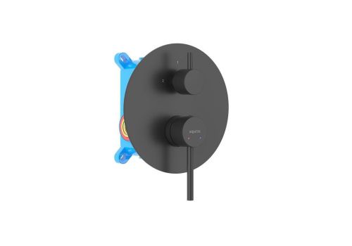 Смеситель для ванны Aquatek ЕВРОПА AQ1346MB встраиваемый в стену черный - фото 2