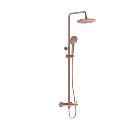 Душевая стойка Vitra Aquaheat A4720526EXP настенная цвет медь с термостатом