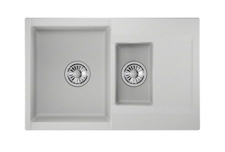 Кухонная мойка Granula 7808, АРКТИК 80х50 цвет белый поверхность матовая