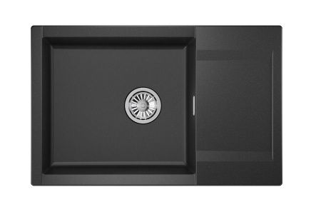 Кухонная мойка Granula 7807, ЧЁРНЫЙ 80х50 цвет черный поверхность матовая