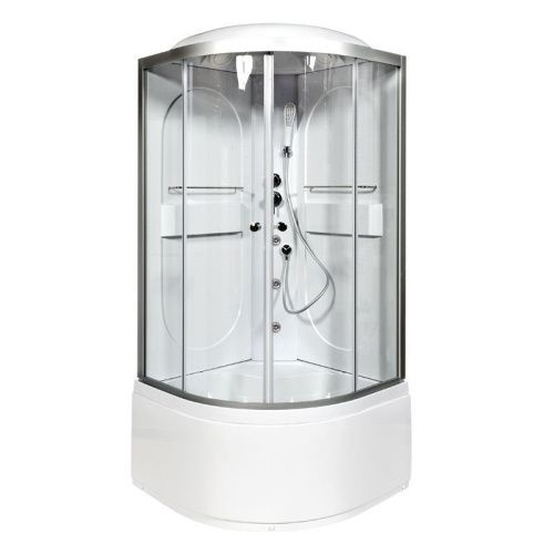 Душевая кабина AvaCan L610GM 100х100 четверть круга с крышей ориентация универсальная - фото 2