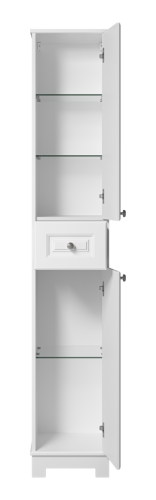 Шкаф-пенал Misty Ларго Лар-05035-0101П 40х200 напольный цвет белый - фото 3