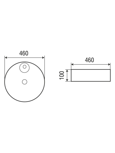 Раковина из сантехнического фаянса WeltWasser WW SK 10000004568 50 см накладная цвет белый 1 отверстие под смеситель - фото 2