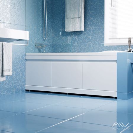 Экран под ванну Alavann Soft 180 см ALV02440 фронтальный МДФ откидной белый
