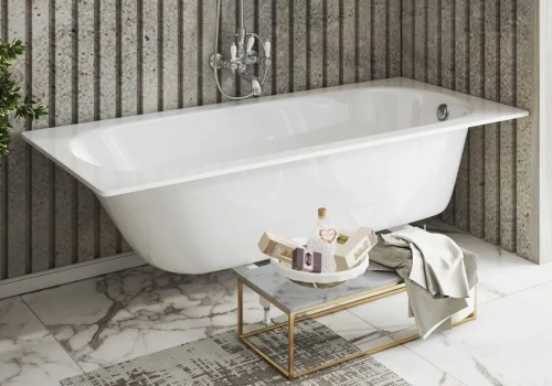 Ванна из литьевго мрамора Taliente Orta Stretto OR18080Stretto 180х80 пристенная прямоугольная без ножек и каркаса - фото 3