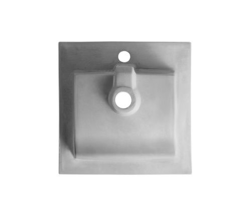 Раковина из сантехнического фарфора Orange B03-410w 40х40 встраиваемая цвет белый - фото 5