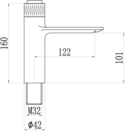 Смеситель Savol S-601810WB на раковину белый - фото 2