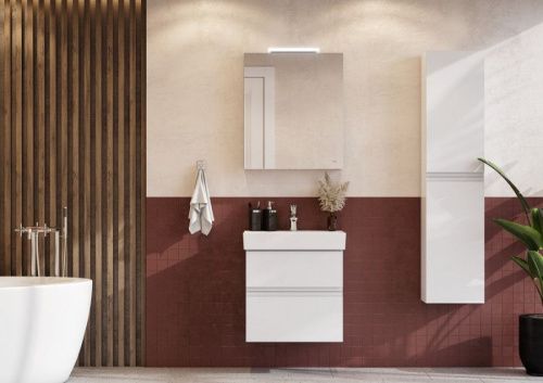 Зеркало-шкаф Roca Oleta A857646501 60х70 подвесной цвет белый - фото 5