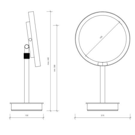 Косметическое зеркало Decor Walther Round 121900