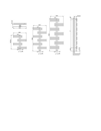 Полотенцесушитель водяной Cordivari Babyla 3551730130014 60х65 хром - фото 2