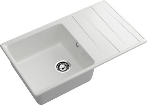 Кухонная мойка Granfest Level LV-860L иней 85х50 цвет белый поверхность матовая - фото 2