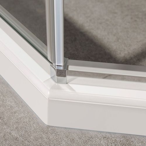 Душевой уголок Vincea Slim-U VSP-2SU900CL 90х90 стекло прозрачное профиль хром без поддона - фото 3