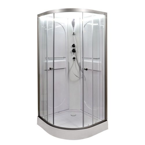 Душевая кабина AvaCan L608NLED 80х80 четверть круга без крыши ориентация универсальная - фото 3