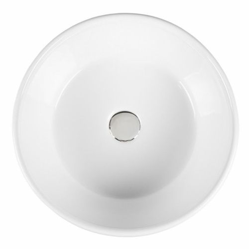 Раковина из сантехнического фарфора Bond Circle S53-390 40х40 накладная цвет белый без отверстий под смеситель - фото 2