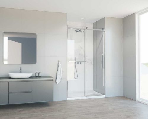 Душевая дверь Vincea Como Soft VDS-1CS130CL 130х195 стекло прозрачное профиль хром - фото 2