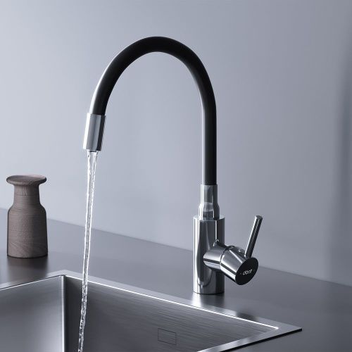 Смеситель для кухни Dorff Logic D3007622 на мойку черный/хром - фото 3