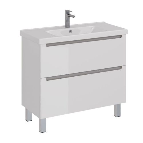 Тумба под раковину LeMark Buno LM04B100T 100х40 напольная цвет белый - фото 5