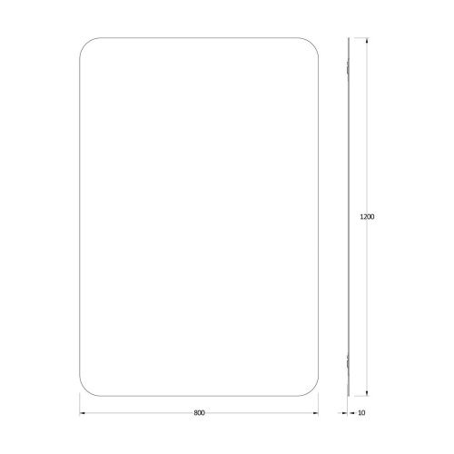 Зеркало Evoform Colora BY 0440 80х120 подвесное - фото 2