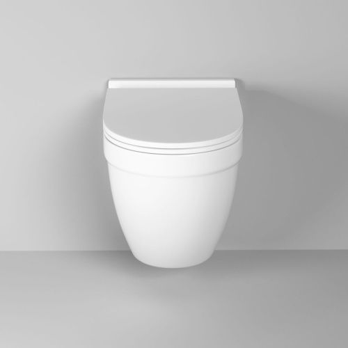 Унитаз подвесной Grossman Торнадо GR-4483SQ белый с сиденьем микролифт безободковый смыв торнадо - фото 3