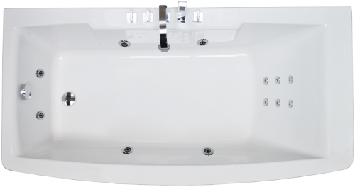 Ванна акриловая Royal Bath FATO RB326100 170х85 пристенная асимметричная без каркаса - фото 3