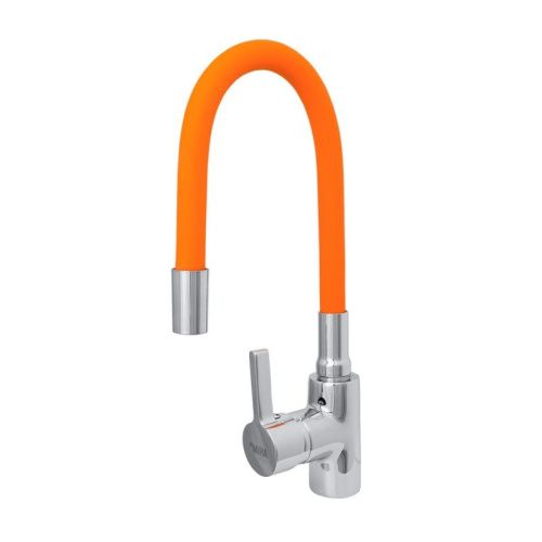 Смеситель для кухни Сантаком StMira 5098-6 на мойку оранжевый - фото 2