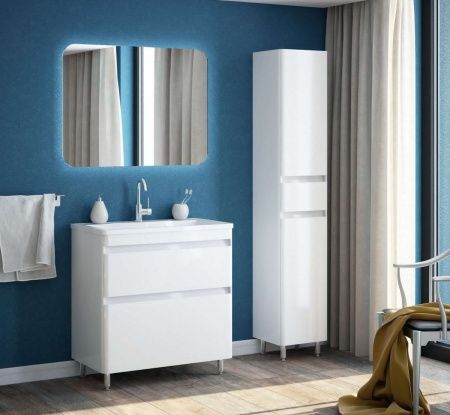 Тумба под раковину Corozo Алабама SD-00000595 80х40 напольная цвет белый