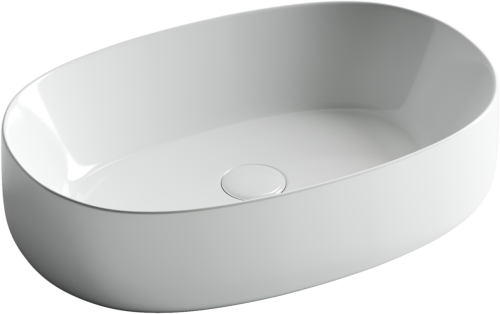 Раковина из сантехнического фарфора Ceramica Nova ELEMENT CN5023 50х40 накладная цвет белый без отверстий под смеситель - фото 2