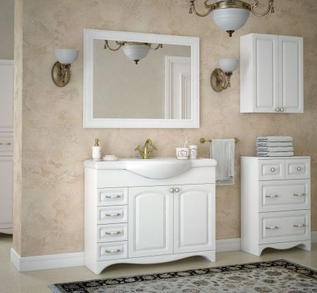 Тумба под раковину Corozo Классика SD-00000315 100х30 напольная цвет белый