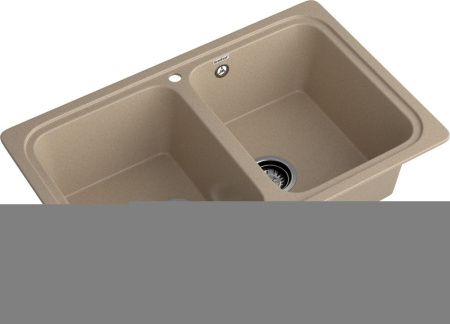Кухонная мойка Granfest Standart S-780K песочный 80х50 цвет бежевый поверхность матовая