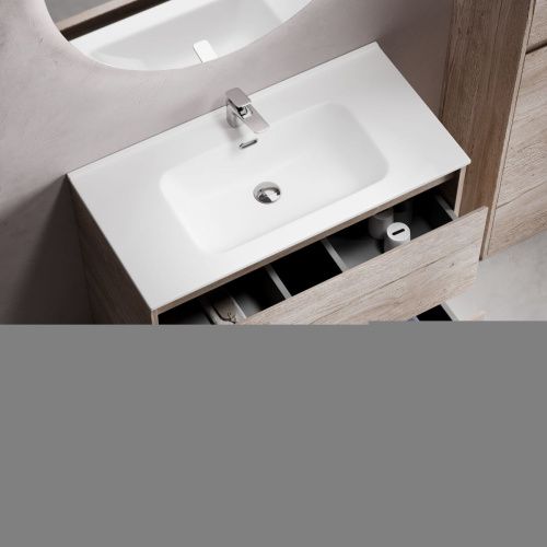 Тумба под раковину Sancos Libra Floor LB90FEG 90х50 напольная цвет коричневый - фото 5