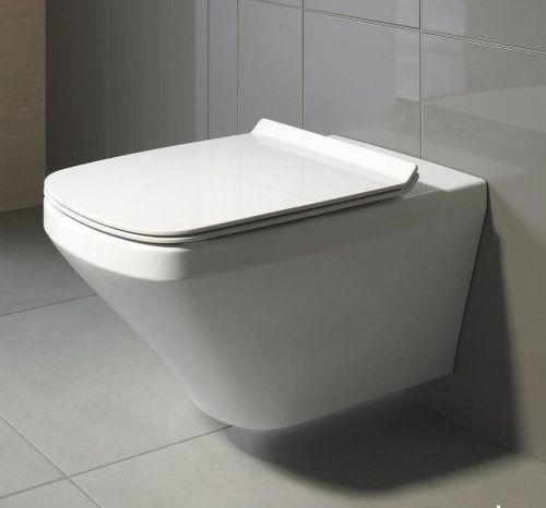 Унитаз подвесной Duravit Durastyle 45510900A1 белый с сиденьем микролифт безободковый каскадный смыв - фото 2