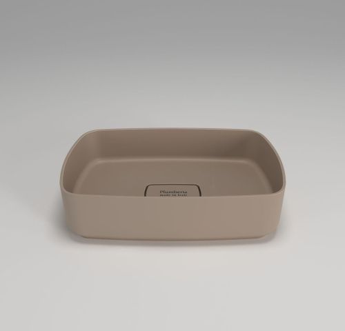 Раковина из искусственного камня Plumberia Selection Nove NOVE SOFT TL 50х30 накладная цвет бежевый - фото 2