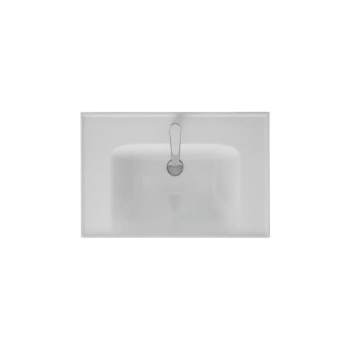 Раковина керамическая Dreja Grace 641600 70х50 подвесная цвет белый 1 отверстие под смеситель - фото 3