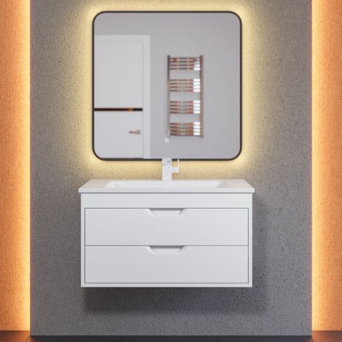 Тумба с раковиной Uperwood UPD Modul 393020550 80х50 цвет белый - фото 3