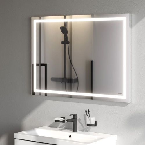 Зеркало с подсветкой Am.Pm Gem M91AMOX1001WG 100х70 подвесное - фото 4