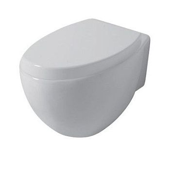 Чаша унитаза подвесная Disegno Ceramica Ovo OV00500001 цвет белый без сиденья безободковая