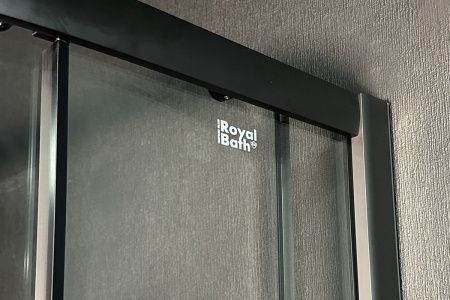 Душевой уголок Royal Bath HKD RB90HKD-T-BL-Practic 90х90 стекло прозрачное профиль черный без поддона