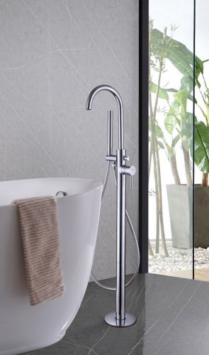 Смеситель Abber Wasser Kreis AF8115 напольный хром - фото 2