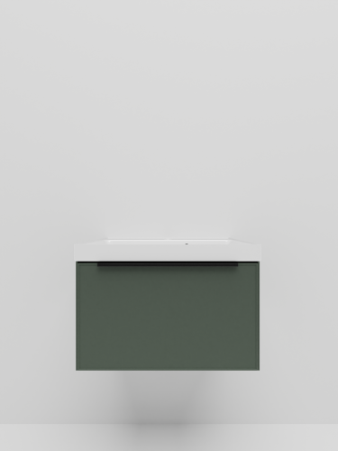 Тумба с раковиной La Fenice SIMPLA NFNC-01-SIM-G-60-3-60 60х50 подвесная цвет серый - фото 2