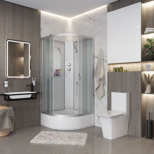 Душевая кабина Niagara Classic 33021424BK 100х100 четверть круга без крыши ориентация универсальная - фото 3