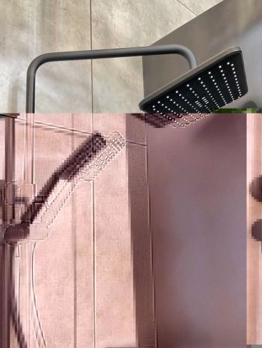 Душевая стойка AltroBagno Lamberto AltroBagnoLamberto030417MB настенная цвет черный - фото 5