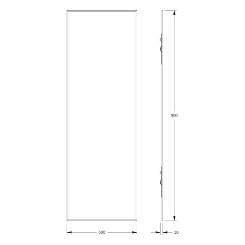 Зеркало Evoform Standard BY 0222 30х90 подвесное - фото 2