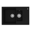 Кухонная мойка LeMark Ramza 760 9910037 76х50 цвет антрацит поверхность матовая