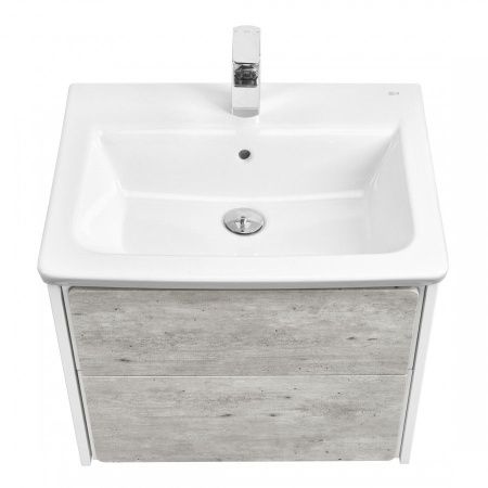 Тумба под раковину Roca Ronda ZRU9303002 60х40 подвесная цвет серый/белый