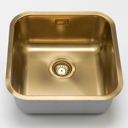 Кухонная мойка Grandex Aqua SELECT 44 2003331 45х45 цвет золото поверхность матовая