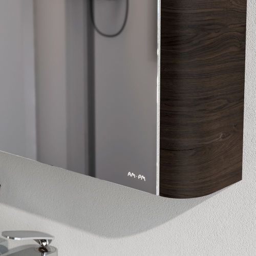 Зеркало-шкаф Am.Pm Sensation M30MCL0801TF 80х70 подвесной цвет серый - фото 5