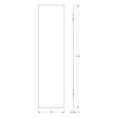 Зеркало Evoform Standard BY 0237 30х120 подвесное - фото 2