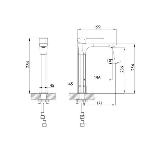 Смеситель IDDIS Slide SLIBL01i01 на столешницу черный - фото 5
