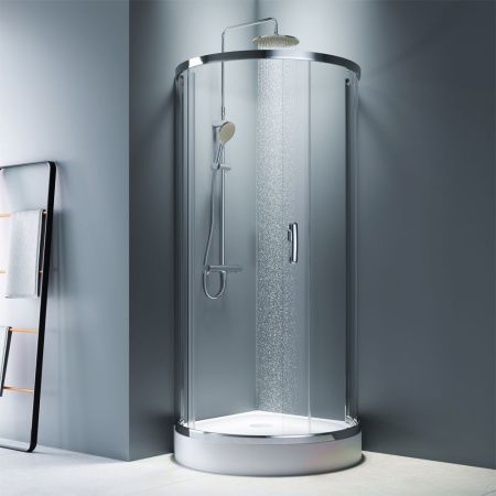 Душевой уголок Am.Pm Like W83G-333-095CT 95х95 стекло прозрачное профиль хром без поддона